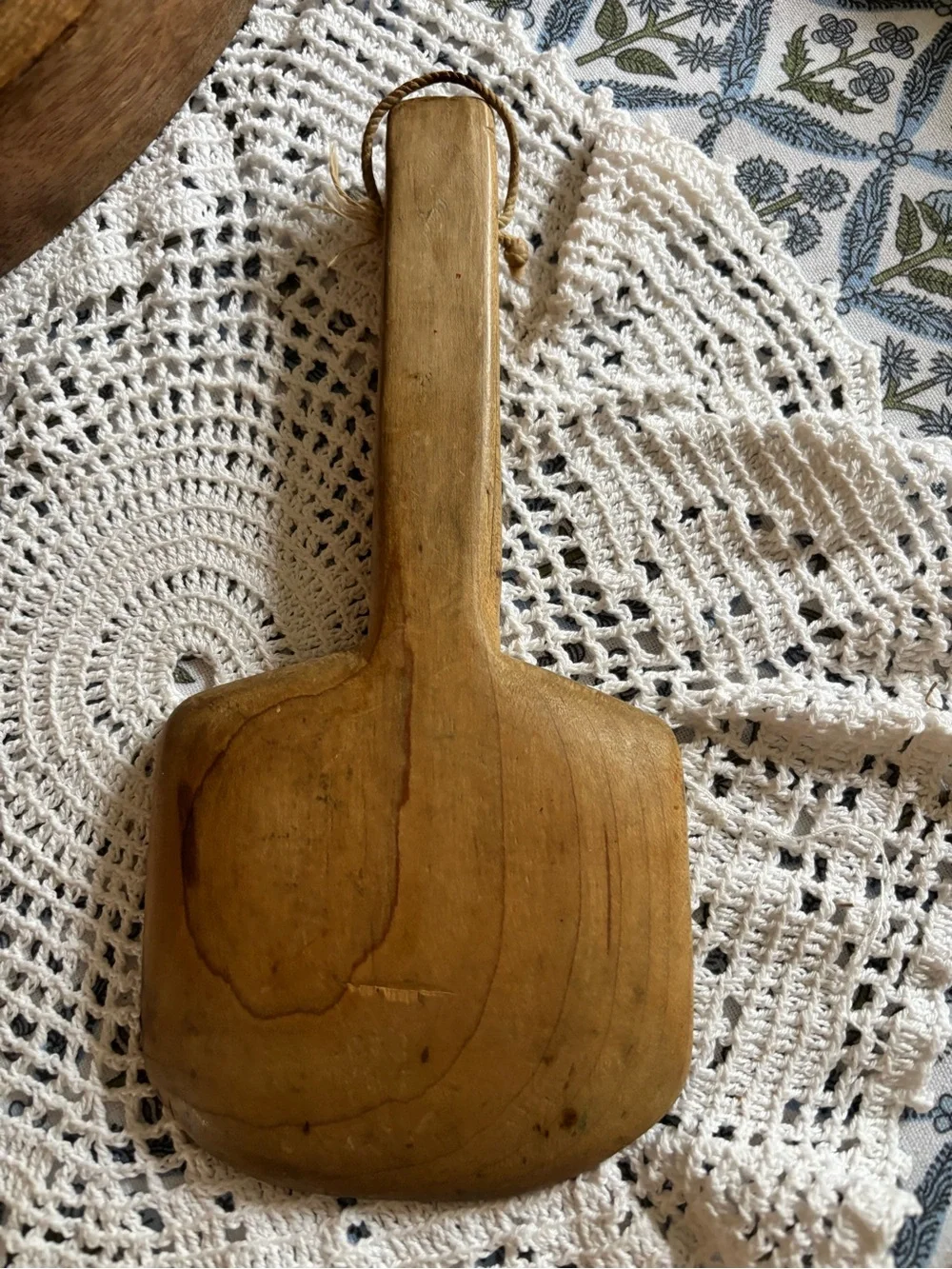 Wooden Butter Paddle - Natural Brown